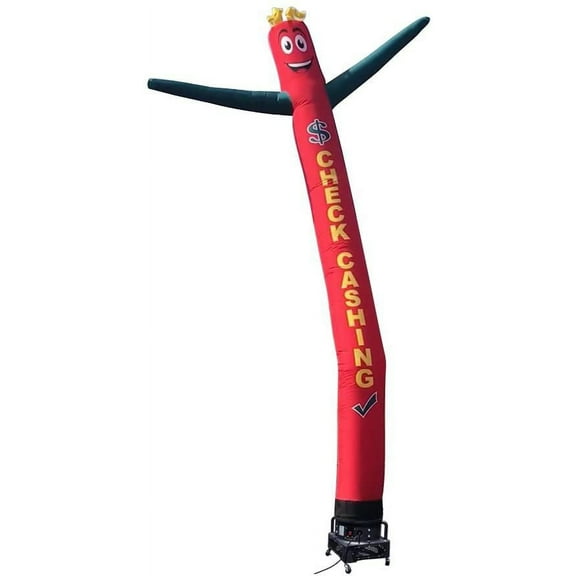 Check Cashing 20ft Tall Inflatable Tube Man Air Powered Dancing Puppet for Outdoors, Replacement Dancer Only