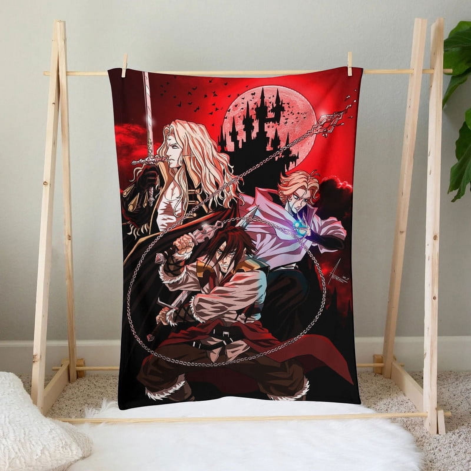 Castlevania Throw Blanket Gifts for Fans Lover Girls Boys Women Present Hoodie Him Bed 30"x40"