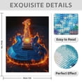 thumbnail image 3 of Diamond Art Kits for Adults - 5d Guitar Ablaze in Flames Diamond Painting for Adults, Diamond Art for Adults Beginners, Diamond Painting Kits for Adults for Home Wall Decor, 3 of 7