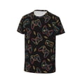 thumbnail image 3 of Fuzoiu Colorful Game Controller Print Boys' Casual T-Shirt,Crewneck Undershirts,Boys Athletic Shirt,Short Sleeve T-Shirts for Outdoor Play, 3 of 7