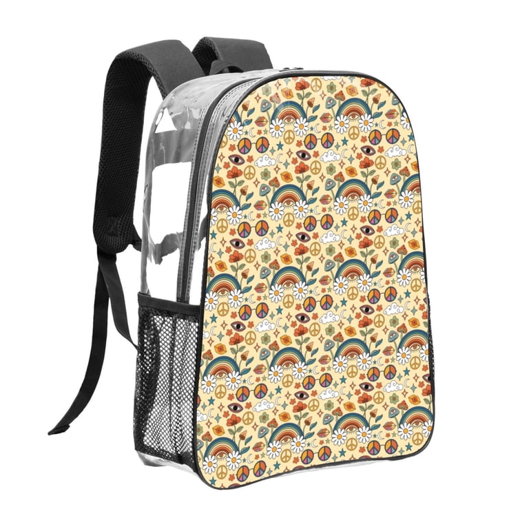 Psychedelic Mushrooms Backpack – School Bookbag For Boys & Girls, Travel Daypack, 12 X 7 X 16.9 Inches