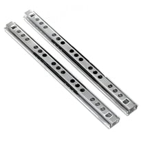 LAMIRO 8 Inch Drawer Slides,Metal Drawer Slide Small Drawer Rails Full Extension Parts Two Way Slide Track Rail Pack of 2 (0.67" Wide)