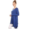 thumbnail image 3 of Women's Trendy Style Long Sleeves Solid Tunic Top, 3 of 4