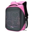 thumbnail image 3 of LED Backpack Display Illuminated WIFI Luminous MultiFunction Waterproof Bag 20L 25 x 25cm(Pink ), 3 of 14