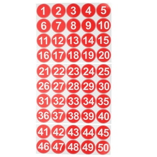 Number Two - Large Numbered Label Sticker for Sale by BeautifulHues