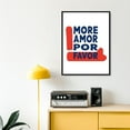 thumbnail image 3 of Moonow7 More Amor Por Favor Wall Art Poster, Romantic Spanish Love Message, Minimalist Red and Blue Prints for Dining Room, Couple’s Bedroom, or Hallway Decor, Unframed Size 40x50 cm / 16x20″, 3 of 13