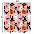 thumbnail image 5 of Halloween Shower Curtain for Bathroom – Cute Spooky Pumpkin Ghost Printed Bath Curtain – Funny Shower Curtain for Bathroom, Farmhouse Seasonal Bathroom Halloween Home Decor 180x180cm, 5 of 8