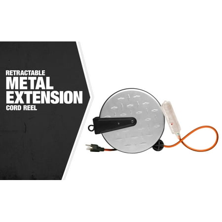 Woods E215 Metal Extension Cord Reel