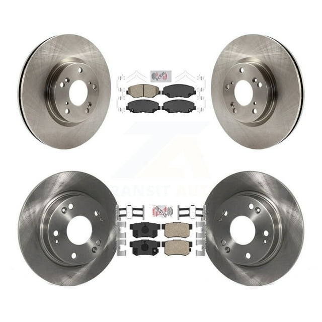 Transit Auto Front Rear Ceramic Pads and Disc Brake Rotors Kit for Car Honda Civic Acura ILX K8A-102479