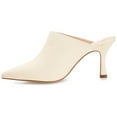 thumbnail image 3 of Journee Womens Shiyza Mules High Stiletto Pointed Toe Pumps, 3 of 10