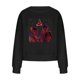 thumbnail image 4 of Mujeres moda casual estampado cuello redondo suelta manga larga blusa corta sudaderas sin capucha Fridja fjkfkj2909, 4 of 8