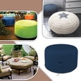 thumbnail image 5 of COVERS&ALL Round Ottoman Cover, 12 Oz PVC Waterproof, UV & Weather Resistant Patio Garden Furniture Stool Protector Indoor Outdoor Use with Air Vents & Drawstrings (34" Diameter x 22" H, Blue), 5 of 6