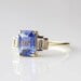 thumbnail image 2 of Emerald Cut Sapphire Cocktail Ring Women's Solitaire Engagement 14k Gold Plated Jewelry for Special Occasions, 2 of 4