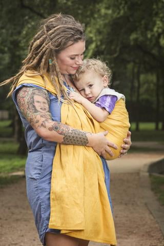 bibetts linen ring sling