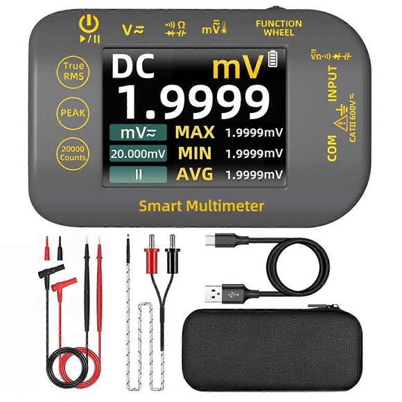 Photovoltaic Multimeter 20000 Word Rechargeable Digital Multimeter 2.8 Inch Color Screen Electrical Tester MV Voltmete