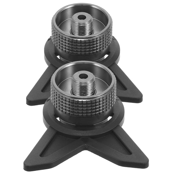 Adaptador de propano de latón de 2 piezas, adaptador para tanque de gas pequeño, adaptador profesional para camping.
