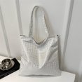 thumbnail image 2 of Bolso de hombro de celebridad de Internet con textura de gran capacidad para mujer, nuevo bolso de mano para uso diario, bolso de mano para mujer 2025., 2 of 5