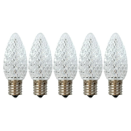 

Pack of (5) Warm White C9 faceted bulbs