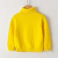 thumbnail image 2 of Turtleneck Sweaters for Boys Girls 2-15 Years Kids Winter Knitwear Clothes Long Sleeve High Neck Knit Pullover Top (14 Years, Yellow), 2 of 7