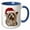 Blue/White, variant on 3drose, Celtic Winter Solstice Witch Carrying a Lantern, 11oz Mug