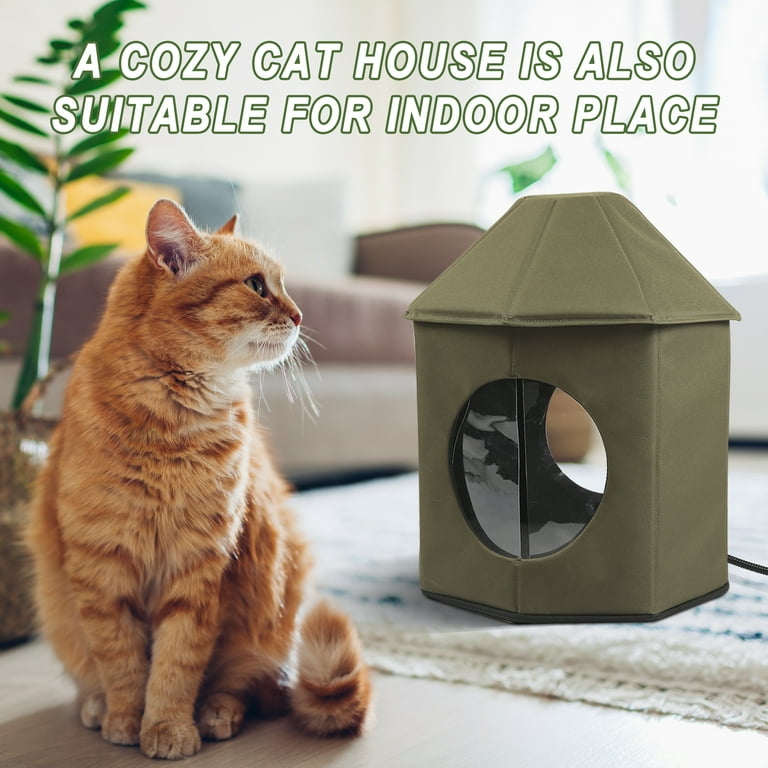 Diy heated cat house for winter deals