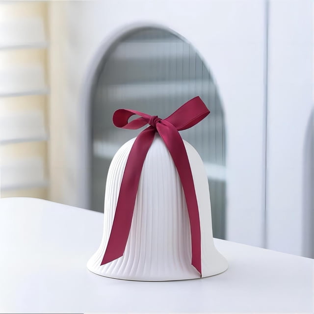 Lámpara de noche de cerámica navideña, adorable lámpara de mesa para niñas, cumpleaños para mujeres, linda iluminación de ambiente suave para dormitorio, ideal para decoración del hogar y las fiestas