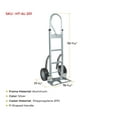 thumbnail image 6 of 600 lbs Aluminum Hand Truck Heavy Duty Dolly with P Handle & 10" Caster Wheels - Hand Truck with Skid Bars & Vertical Loop Handle - 52.3" x 17.5" with 19.3" x 7.5" Nose Plate, 6 of 9