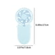 thumbnail image 2 of Ventilador plegable portátil | Mini batería de 1200 mAh | Escritorio colgante de cuello de mano recargable por USB | Silencioso de 3 velocidades | ABS compacto y ligero | 7 Cuchillas | 17x7.8cm |, 2 of 7