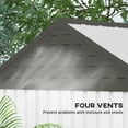 thumbnail image 6 of Outsunny 8' x 6' Outdoor Storage Shed, Extra Large Metal Garden Shed with Lockable Doors, Cottage Style 4-Pane Window & Vents, White, 6 of 10