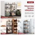 thumbnail image 6 of Sakugi 4-Tier Metal Storage Shelves, Adjustable Metal Shelves, 18" W x 12" D x 43" H, 650 lb Total Capacity, Rust-Proof Storage Rack, 6 of 6