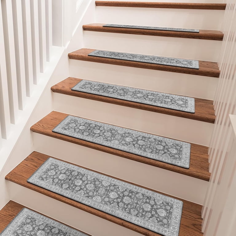 Stair-Treads Non Slip Indoor, Stair Treads for Wooden Steps 1PC, Soft Carpet Stair Treads, Peel