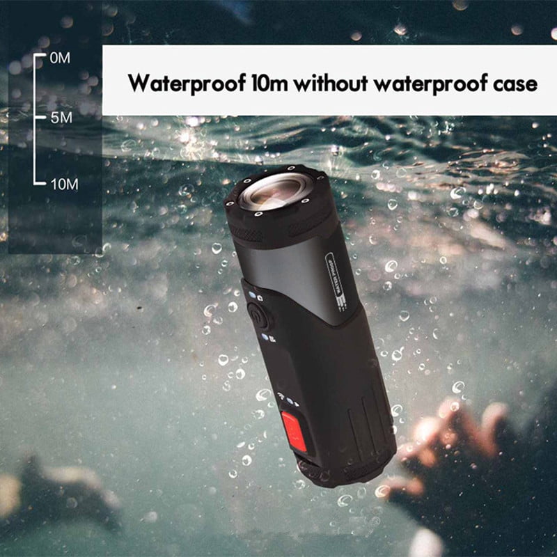 4K 16M Action Camera Outdoor 10M Waterproof Sport Cam Anti Shake Car HD DV DVR Camcorder Wide Angle Video Recorder Support WiFi APP Remote View Control for Motorcycle Bike Helmet