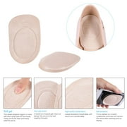 Men Women Kids Self-adhesive Half Inserts Heel Cups Foot Pads Gel Heel Lifts for Shoes Bone Spur Relief Cushion Ankle Support Insoles for Plantar Fasciitis L