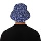thumbnail image 5 of Balery Snowflakes On Dark Blue Sombreros para el sol para hombre y mujer, sombrero de pescador con UPF 50+, 5 of 6