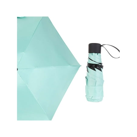 Sun Rain Solid Pocket Mini Umbrella Windproof Waterproof UV Folding