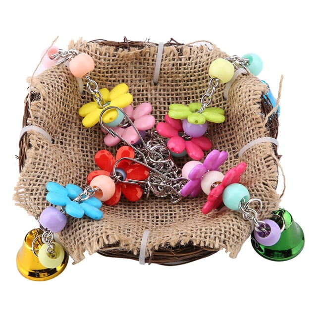 Nido Juguete Con Campanas, Hamaca para Pájaros de Nido Hamaca Colgando Nido Juguete Para Pájaros Swing Bird Bird Colgante Nido Juguete, Pájaros Loros para Mascotas
