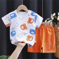 thumbnail image 6 of Toddler Boys Clothes Summer Outfit Sets, Toddler Kids Baby Boy Clothes Summer Outfits Cartoon Animal T Shirt Tops & Shorts Set 1t 2t 3t 4t 5t 6t Boys Cute Summer Clothes Sets Kaprioy Baby Boy Clothes, 6 of 9
