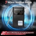 thumbnail image 2 of NOAA Weather Radio, Stereo Earphone Jack,AM/FM Battery Operated Transistor Portable Radio with Best Reception,Powered by 2 AA Battery for Emergency,Hurricane,Running, Walking,Home(Black), 2 of 8