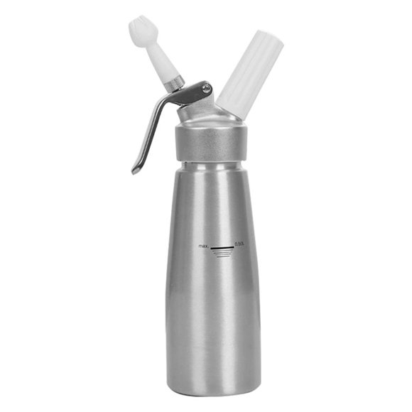 Whipped Cream Dispense,Heavy-Duty Aluminum Cream Canister,Whip Cream Canister,Whipped Cream Maker,Leak-Proof Whip Cream Maker for Desserts,Toppings,Handheld Mixer,Cake Mixer,Baking Mixer,10.63"x3.15"