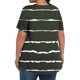 thumbnail image 4 of Tamaño Más Manga Corta Tops para las Mujeres Impreso Manga Corta Sólida Redonda Cuello Plegado Blusa, Poliéster Más Tamaño Superior, Lavado a Mano, 4 of 6