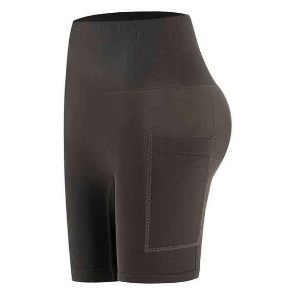 Lerpwige Women Athletic Gym Shorts With Pocket High Waist Belly Control Running Shorts