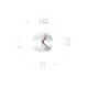 thumbnail image 3 of Reloj de pared con espejo, silencioso, sin tictac, adhesivo decorativo para pared, bricolaje, moda para Argén, 3 of 7