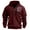 Wine#3, variant on LEBONYARD Mens Hoodies Sweatshirts,Fashionable Men's Printed Hooded Sweatshirt with Zipper and Multiple Pockets Pullover Sweatshirt Khaki S
