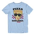 thumbnail image 2 of Disney Pixar Toy Story 5 Men's Pizza With Sunglasses Baby Checker Stripe (Light Blue, S-XXXL), 2 of 4