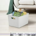 thumbnail image 2 of Superior 22 L Ribbed Storage Bin White, 2 of 6