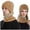 Khaki, variant on Men and Women Winter Warm Knit Winter Scarf and Hat Two Piece Set Couples Cozy Accessories for Cold Weather Z01_Khaki,One Size