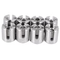 thumbnail image 1 of 8 Pcs Stainless Steel Wire Rope Green Wall Trellis Fitting Cross Clip 3mm Wire, 1 of 9