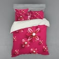 thumbnail image 2 of Ambesonne Floral Bedding Set 3 Pcs, Spring Flowers, Twin XL, Pink, 2 of 3