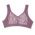 thumbnail image 1 of Gibobby Brasier con Cierre Frontal Push Up Ropa interior de mujer Hebilla frontal Ropa interior bordada Sujetador dee algodón recogido sin sujetador de anillo de(Gris,42), 1 of 5