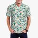 thumbnail image 1 of Balery Floral In Teal Camisa Polo de Hombre con Estampado, de Manga Corta y Tejido Medio, Camisa Tipo Golf Polo-4X-Large, 1 of 6